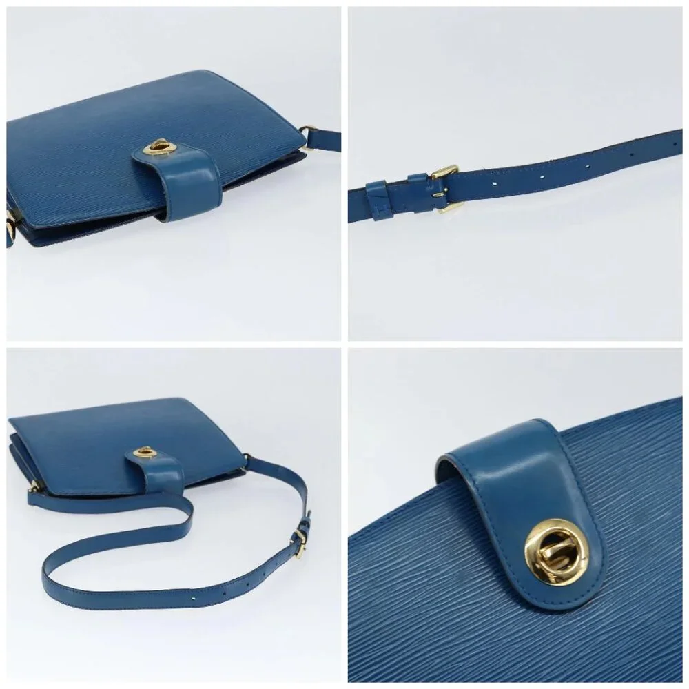 LOUIS VUITTON Epi Capuchin Shoulder Bag Blue M52345 LV Auth 149056 - Picture 16 of 16